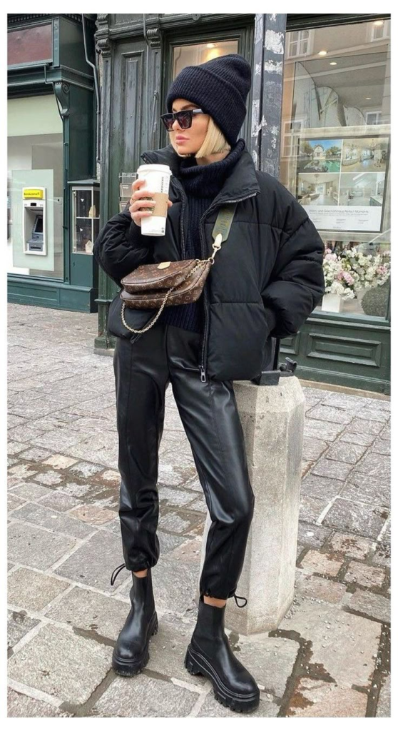 4. Leather Vest and Boots